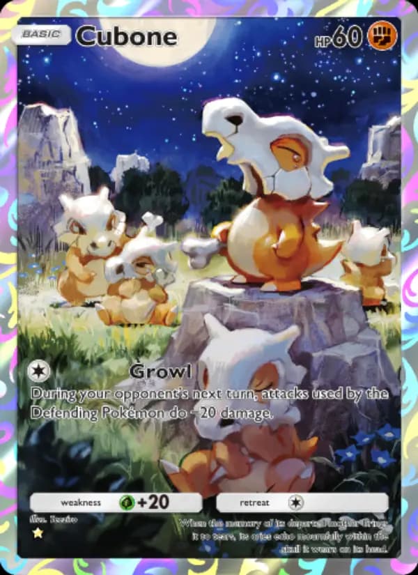 Cubone — Genetic Apex, One Star