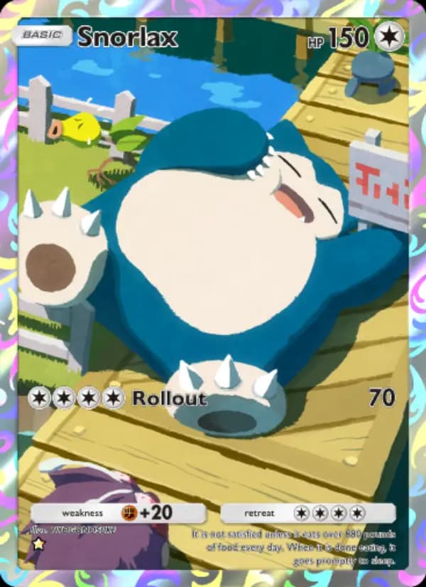 Snorlax — Genetic Apex, One Star