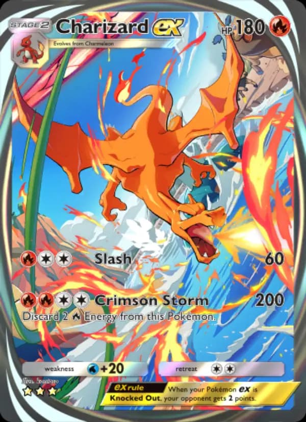 Charizard ex — Genetic Apex, Three Star