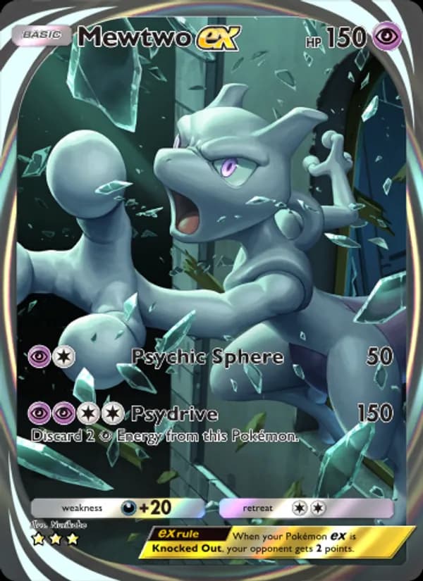 Mewtwo ex — Genetic Apex, Three Star
