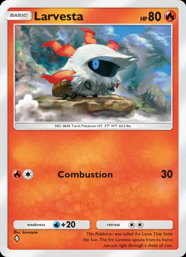 Larvesta — Mythical Island, One Diamond