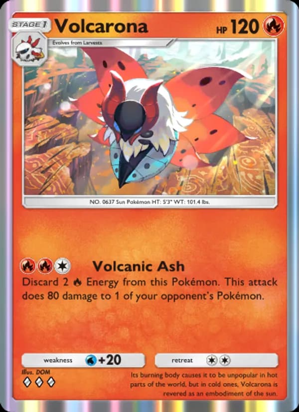 Volcarona — Mythical Island, Three Diamond