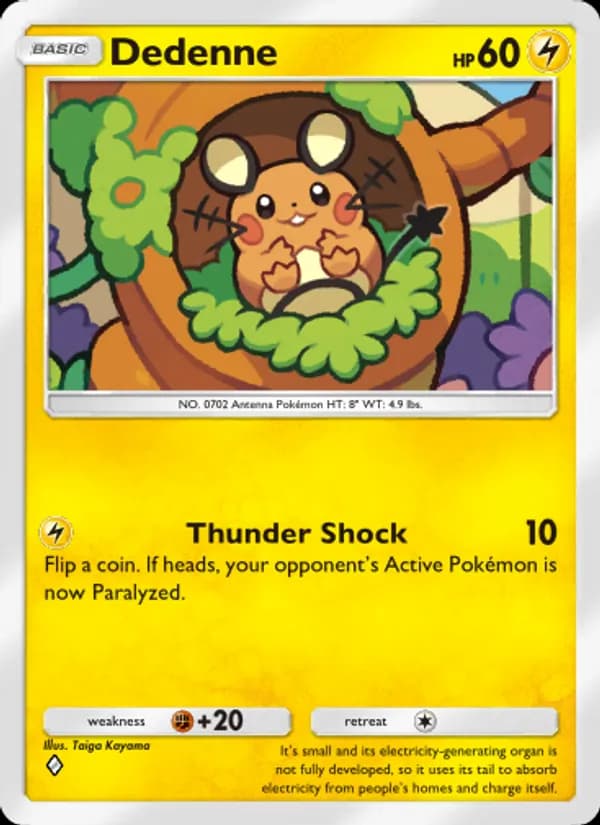 Dedenne — Mythical Island, One Diamond