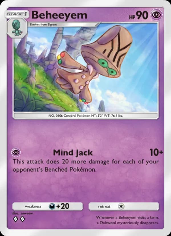 Beheeyem — Mythical Island, Two Diamond