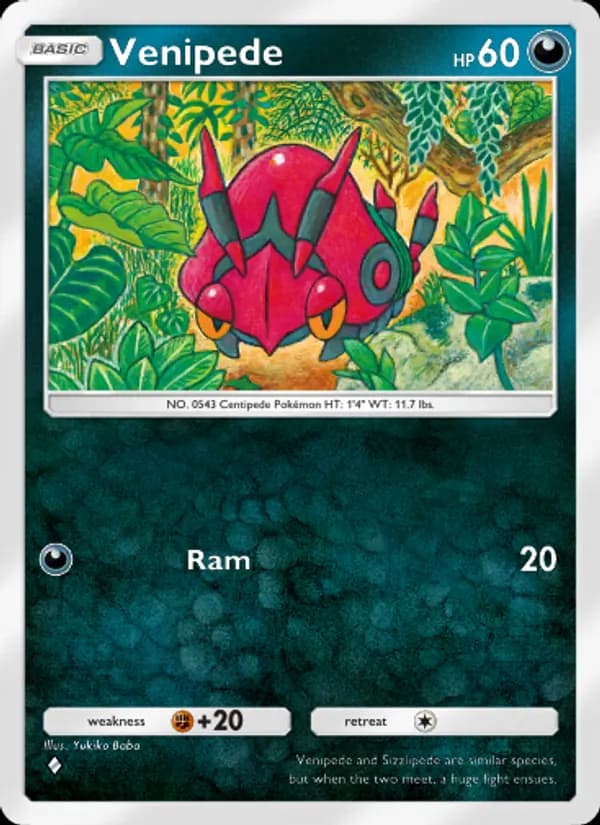 Venipede — Mythical Island, One Diamond