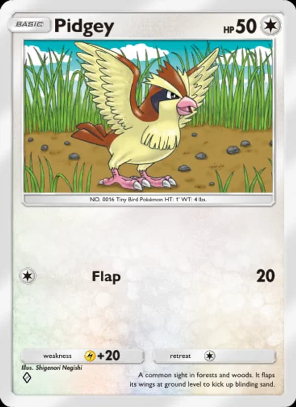Pidgey — Mythical Island, One Diamond