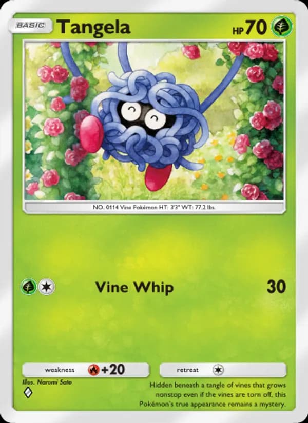 Tangela — Space-Time Smackdown, One Diamond
