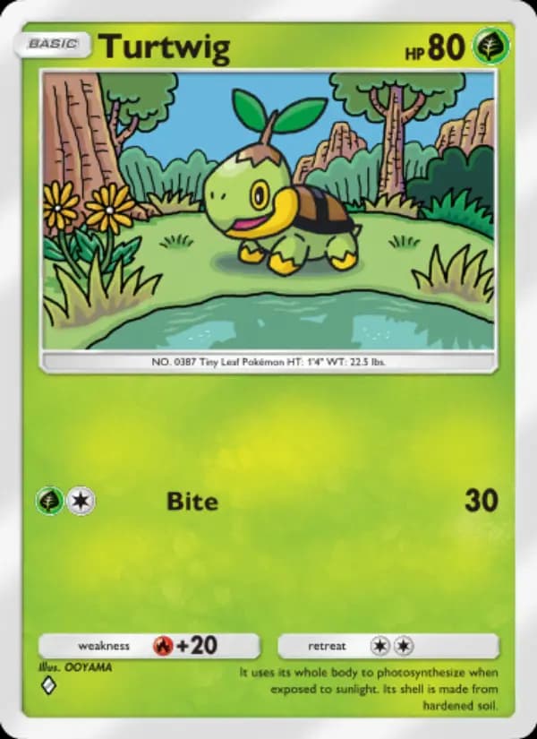 Turtwig — Space-Time Smackdown, One Diamond