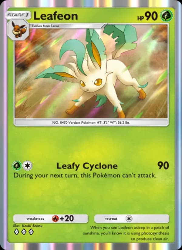 Leafeon — Space-Time Smackdown, Three Diamond