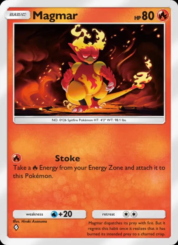 Magmar — Space-Time Smackdown, One Diamond