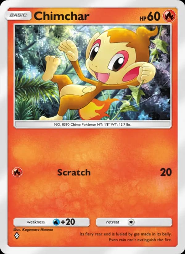 Chimchar — Space-Time Smackdown, One Diamond