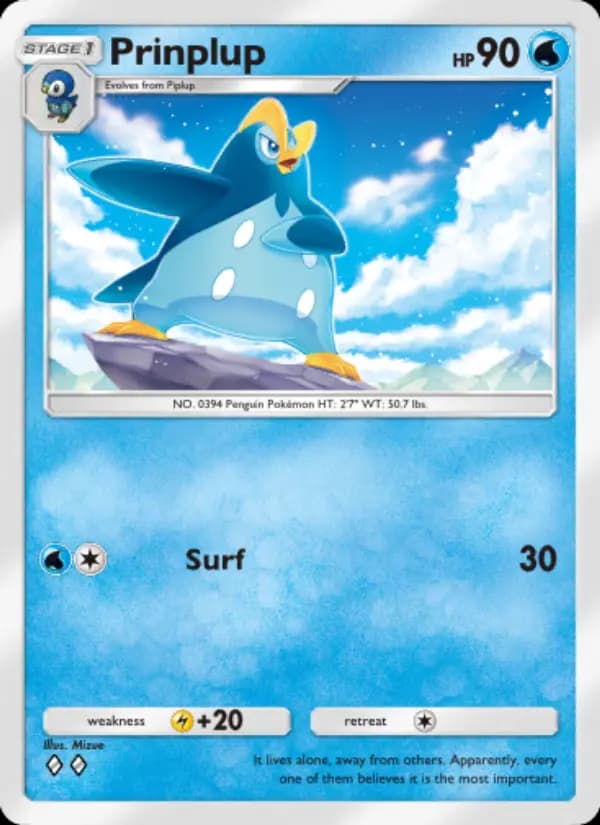 Prinplup — Space-Time Smackdown, Two Diamond