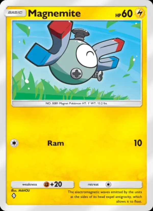 Magnemite — Space-Time Smackdown, One Diamond