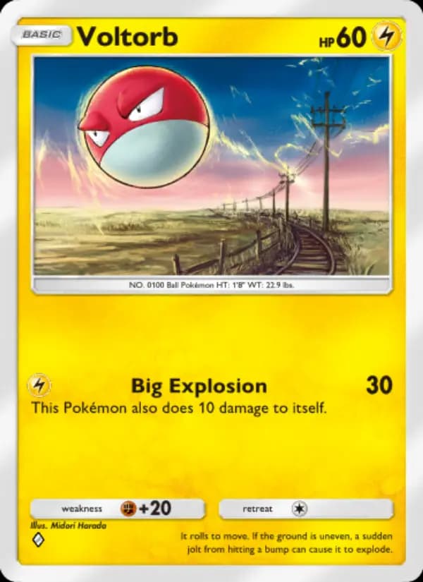 Voltorb — Space-Time Smackdown, One Diamond