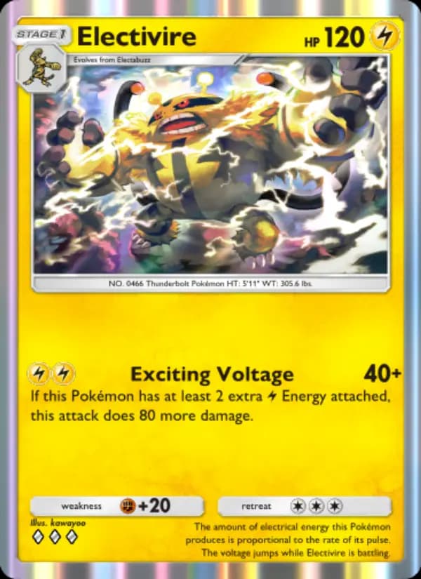 Electivire — Space-Time Smackdown, Three Diamond
