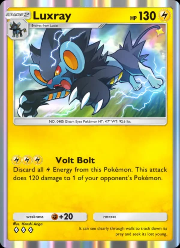 Luxray — Space-Time Smackdown, Three Diamond