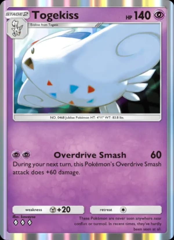 Togekiss — Space-Time Smackdown, Three Diamond
