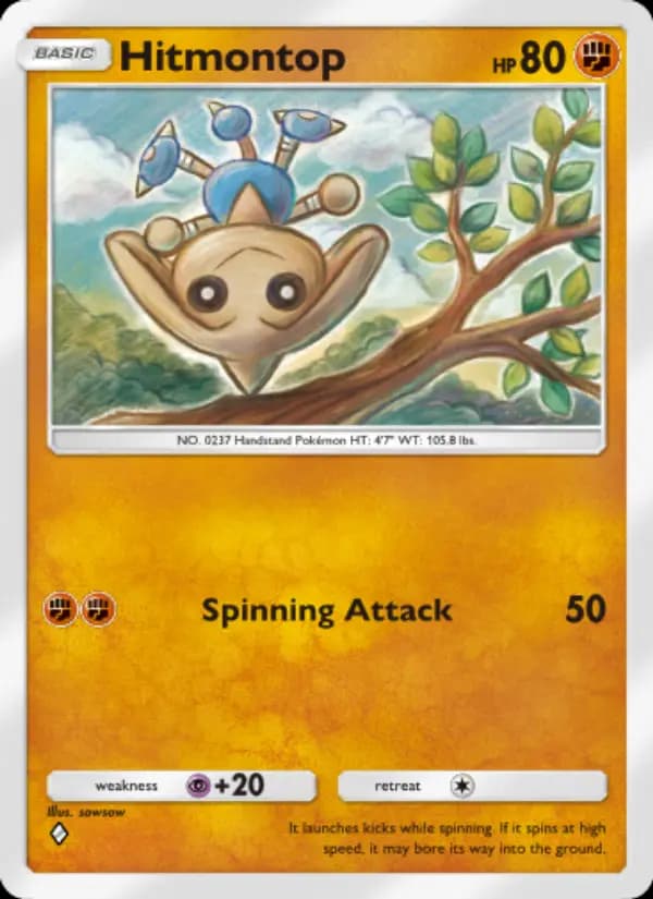 Hitmontop — Space-Time Smackdown, One Diamond