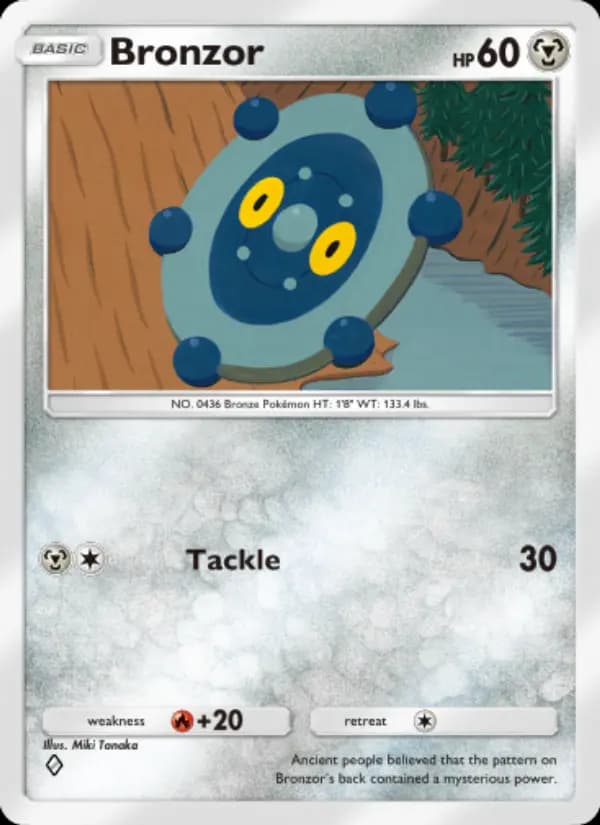 Bronzor — Space-Time Smackdown, One Diamond