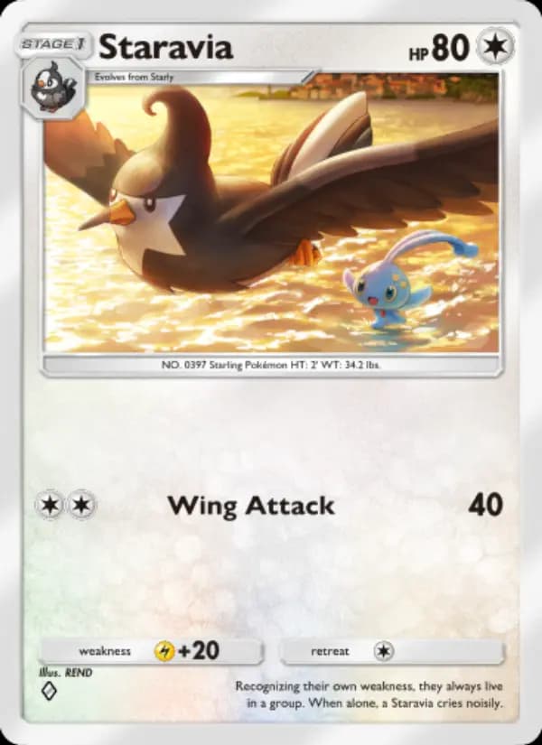 Staravia — Space-Time Smackdown, One Diamond
