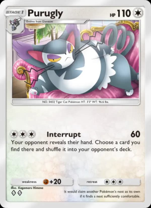 Purugly — Space-Time Smackdown, Two Diamond