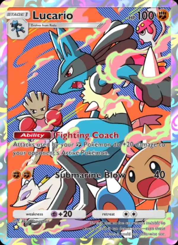Lucario — Space-Time Smackdown, One Star