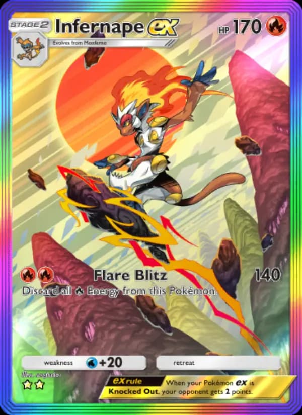 Infernape ex — Space-Time Smackdown, Two Star