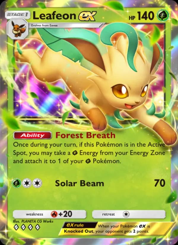 Leafeon ex — Triumphant Light, Four Diamond