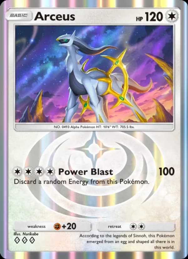 Arceus — Triumphant Light, Three Diamond
