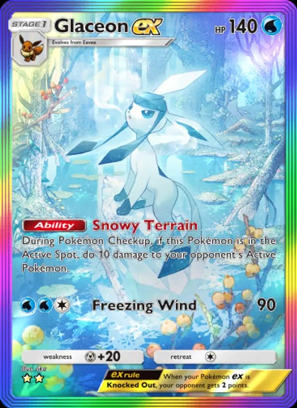 Glaceon ex — Triumphant Light, Two Star