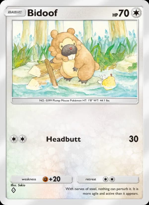 Bidoof — Shining Revelry, One Diamond