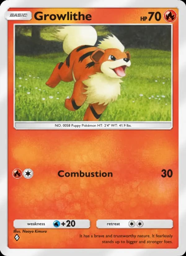 Growlithe — Celestial Guardians, One Diamond