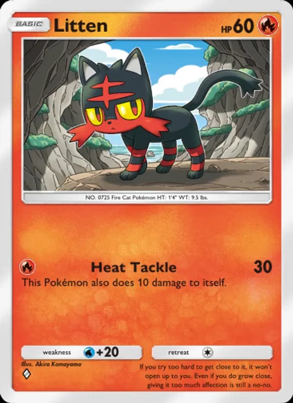Litten — Celestial Guardians, One Diamond