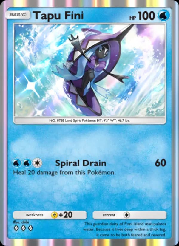 Tapu Fini — Celestial Guardians, Three Diamond
