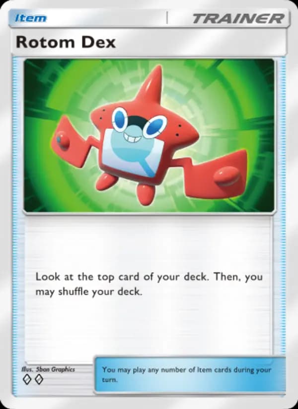 Rotom Dex — Celestial Guardians, Two Diamond