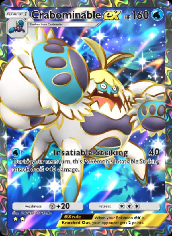 Crabominable ex — Celestial Guardians, Two Star