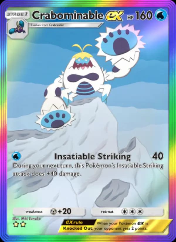 Crabominable ex — Celestial Guardians, Two Star