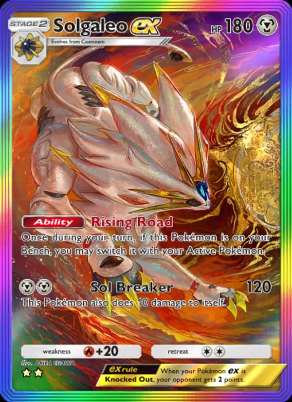 Solgaleo ex — Celestial Guardians, Two Star