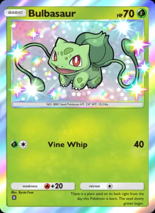 Bulbasaur — Celestial Guardians, One Shiny