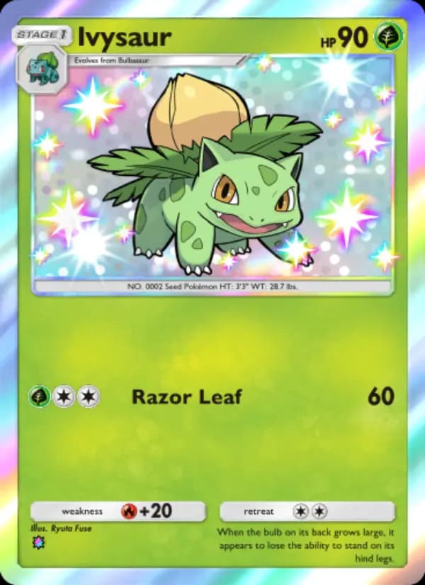 Ivysaur — Celestial Guardians, One Shiny