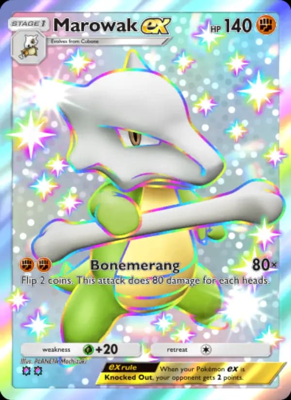 Marowak ex — Celestial Guardians, Two Shiny