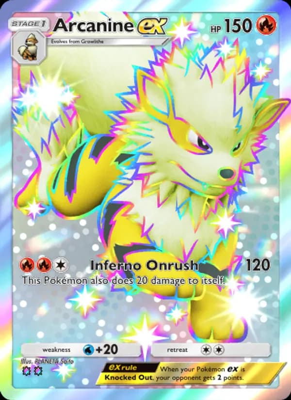 Arcanine ex — Extradimensional Crisis, Two Shiny