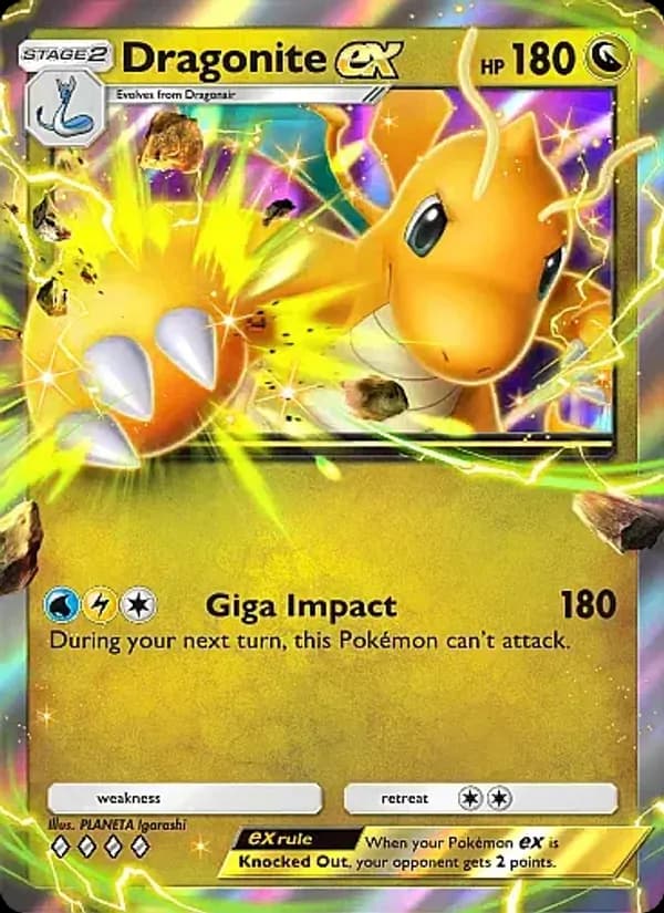 Dragonite ex — Eevee Grove, Four Diamond