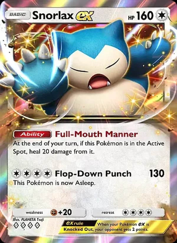 Snorlax ex — Eevee Grove, Four Diamond