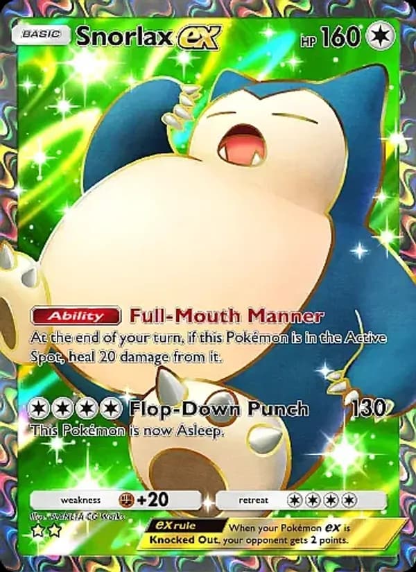 Snorlax ex — Eevee Grove, Two Star