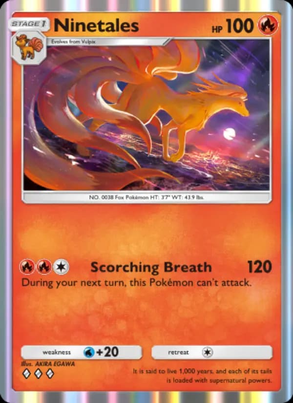 Ninetales — Wisdom of Sea and Sky, Three Diamond