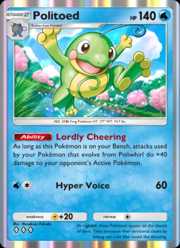 Politoed — Wisdom of Sea and Sky, Three Diamond