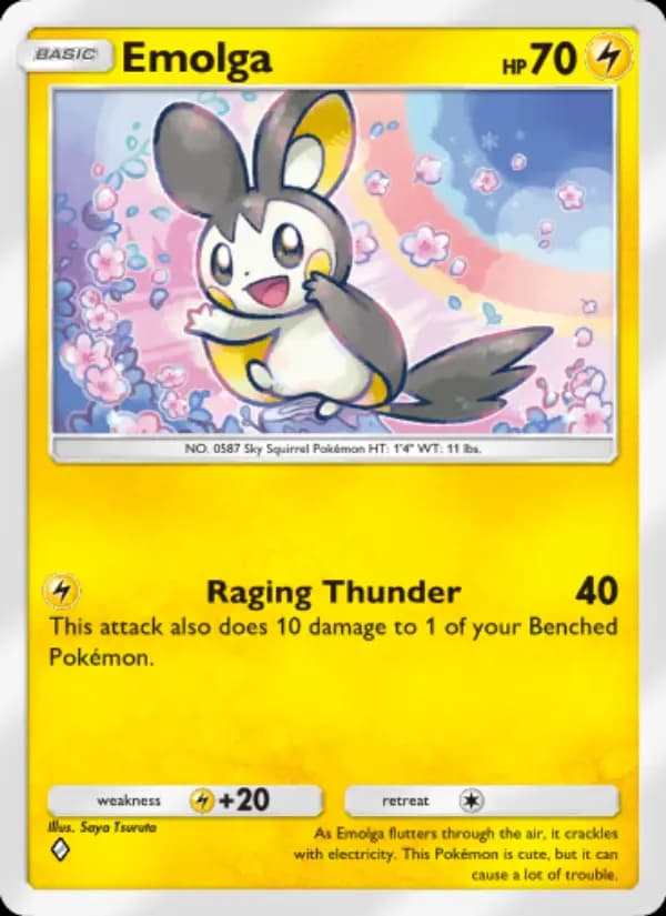 Emolga — Wisdom of Sea and Sky, One Diamond