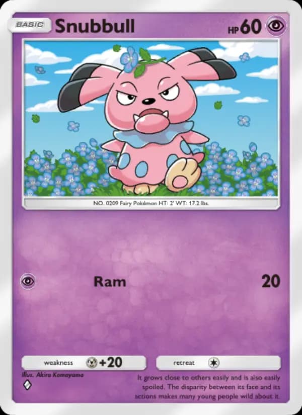 Snubbull — Wisdom of Sea and Sky, One Diamond