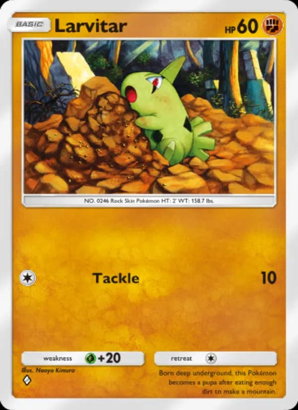 Larvitar — Wisdom of Sea and Sky, One Diamond